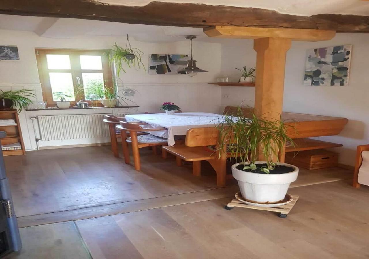 Aeltestes Haus In Quentel - Ferienwohnung 1 Mit Kleinem Garten Hessisch Lichtenau Экстерьер фото